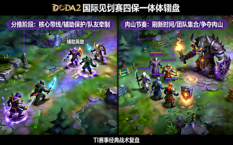 DOTA2国际邀请赛四保一体系分推与肉山节奏复盘配图